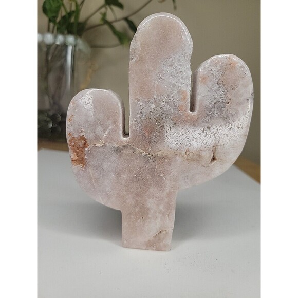 Pink Amethyst Druzy Cactus Pink Crystal - 1lb 470 G- 5in Brazil - Picture 3 of 9